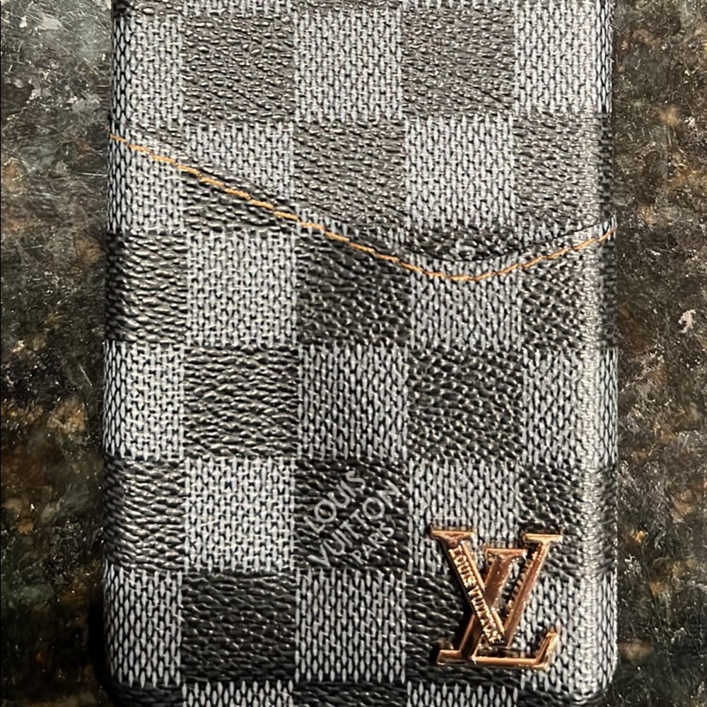 Grey and black checkered iPhone 8 Plus case